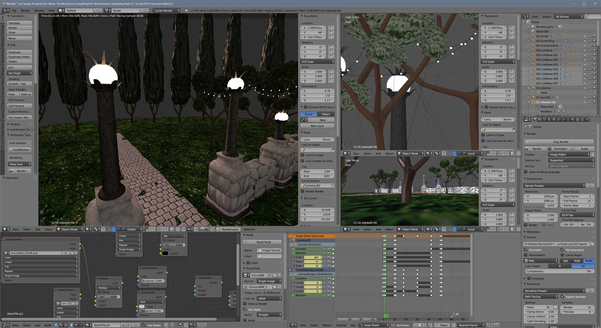 Park Modeling in Blender